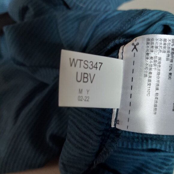 Skechers Women's Plus Size Teal Green Pinstripe GoDri Stride Athletic Tee - Picture 7 of 10